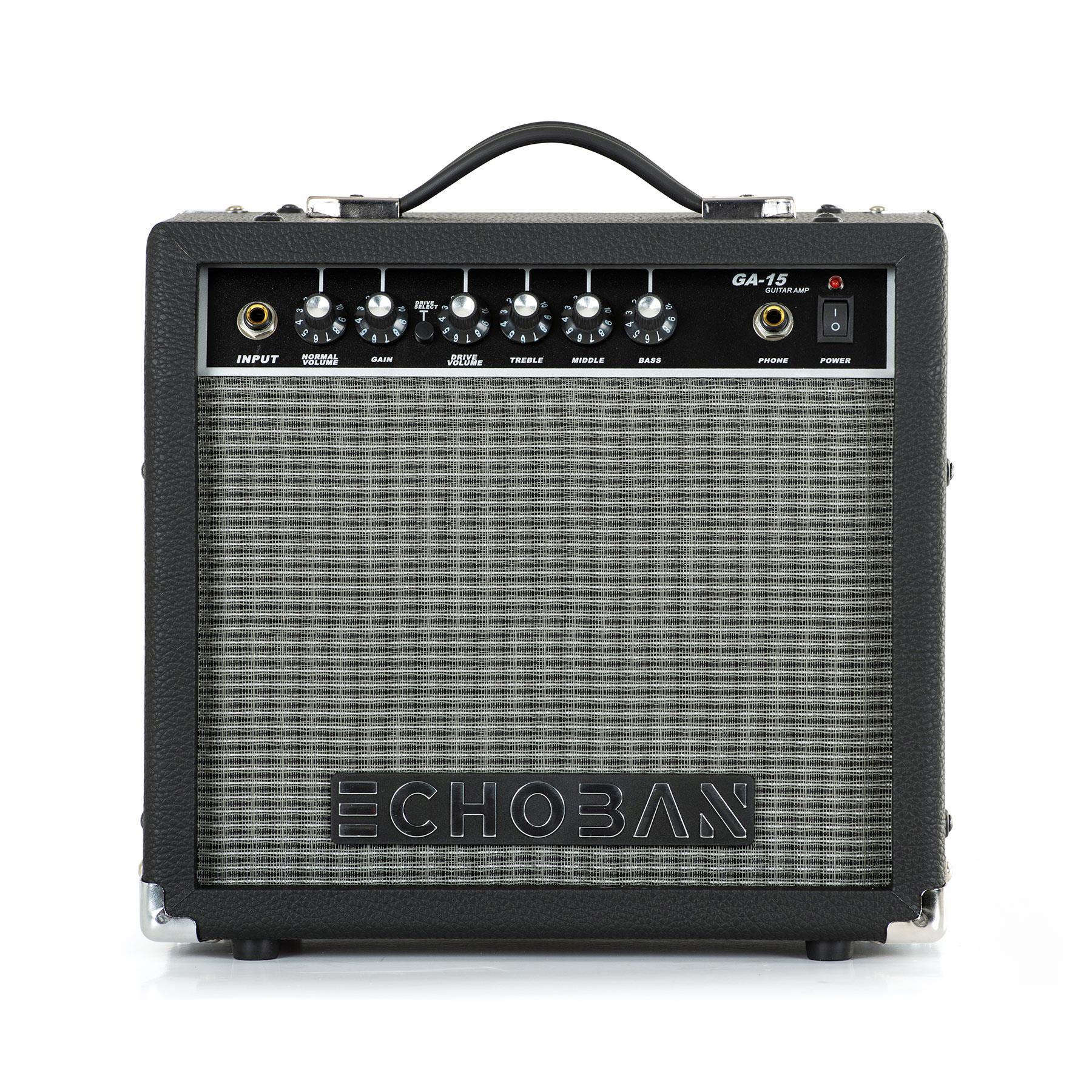 Echoban%20GA15%2015%20Watt%20Siyah%20Gitar%20Amfisi