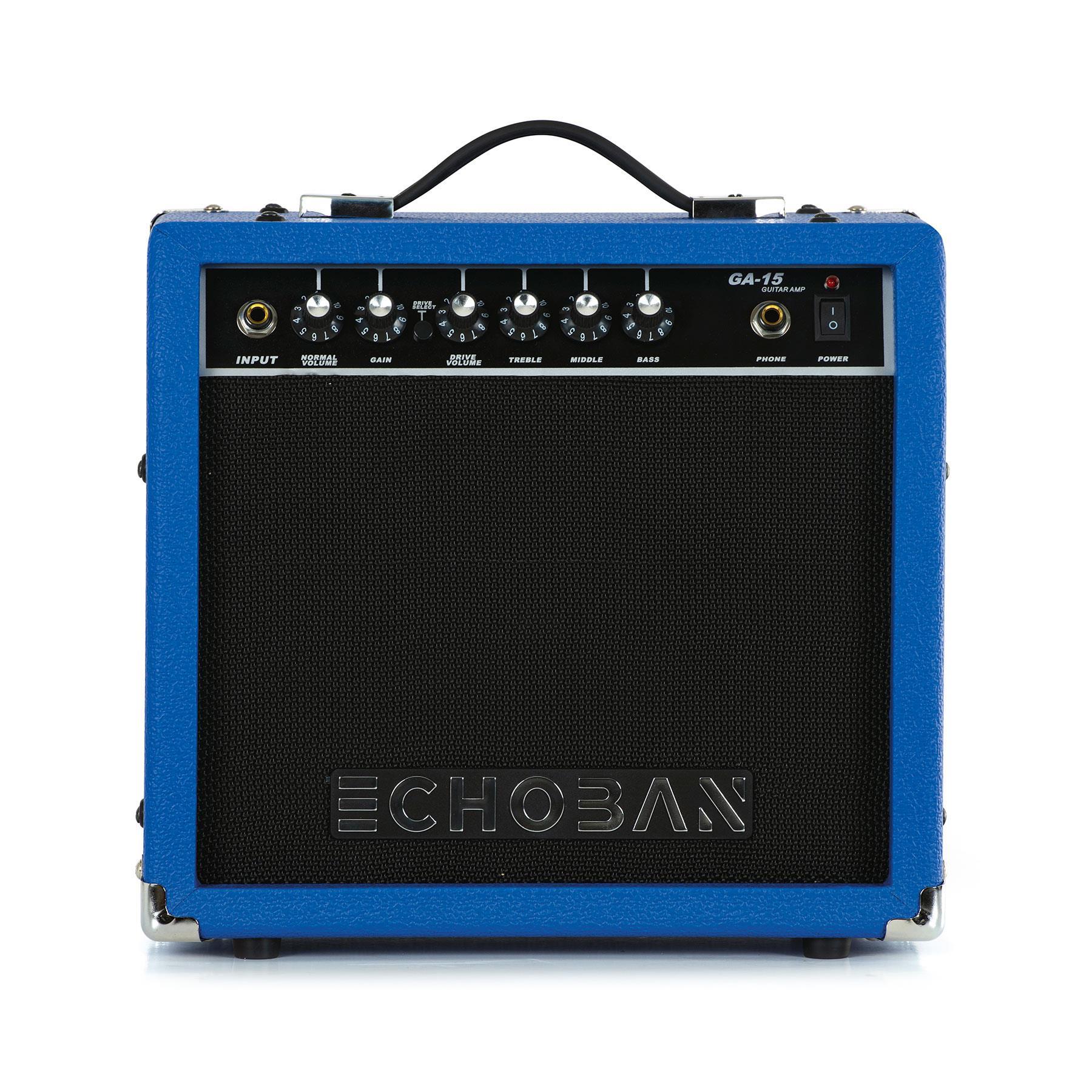 Echoban%20GA15%2015%20Watt%20Mavi%20Gitar%20Amfisi