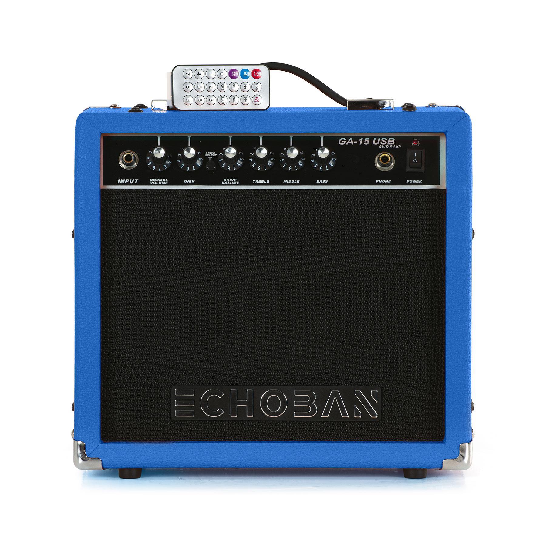 Echoban%20GA15USB%2015%20Watt%20Mavi%20Gitar%20Amfisi%20USB