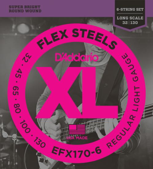 BAS GİTAR TEL SETİ, 6 TELLİ, FLEXSTEELS, REGULAR L