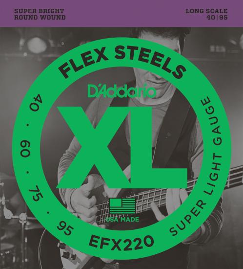 BAS GİTAR TEL SETİ, FLEXSTEELS, SUPER LIGHT GAUGE,