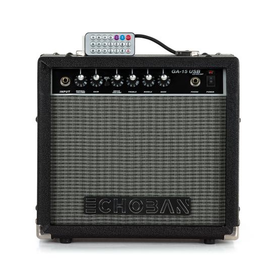 Echoban GA15USB 15 Watt Siyah Gitar Amfisi USB