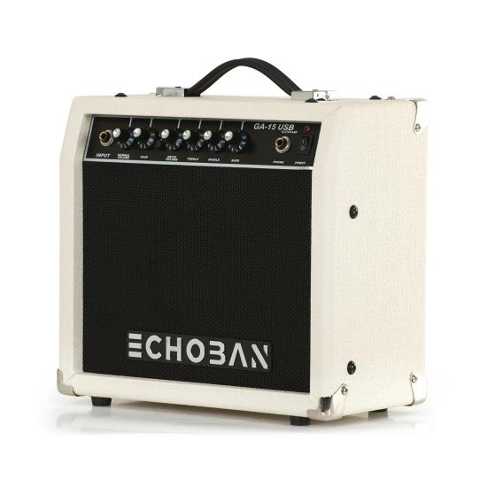 Echoban GA15USB 15 Watt Mavi Gitar Amfisi USB