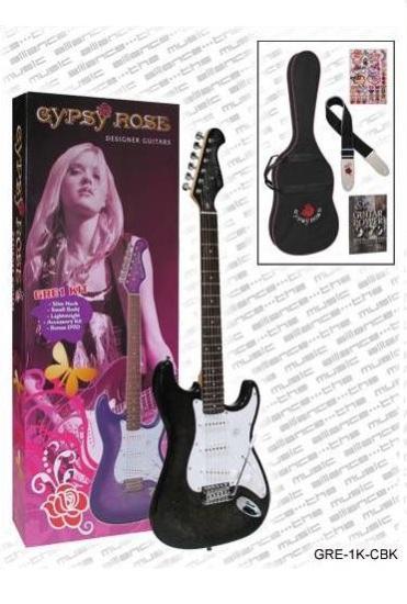 ELEKTRO GİTAR GYPSY ROSE SET (GIGBAG, STRAP, STICK