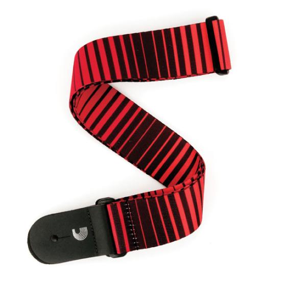 GİTAR ASKISI  ROCK STRIPES - RED