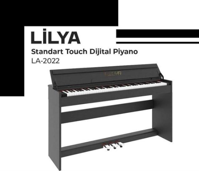 Lilya LA-2022 Standart Touch Dijital Piyano (Siyah)